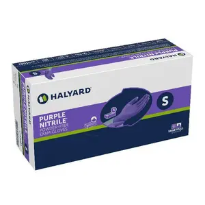 Halyard Purple Nitrile Gloves - 100 Count