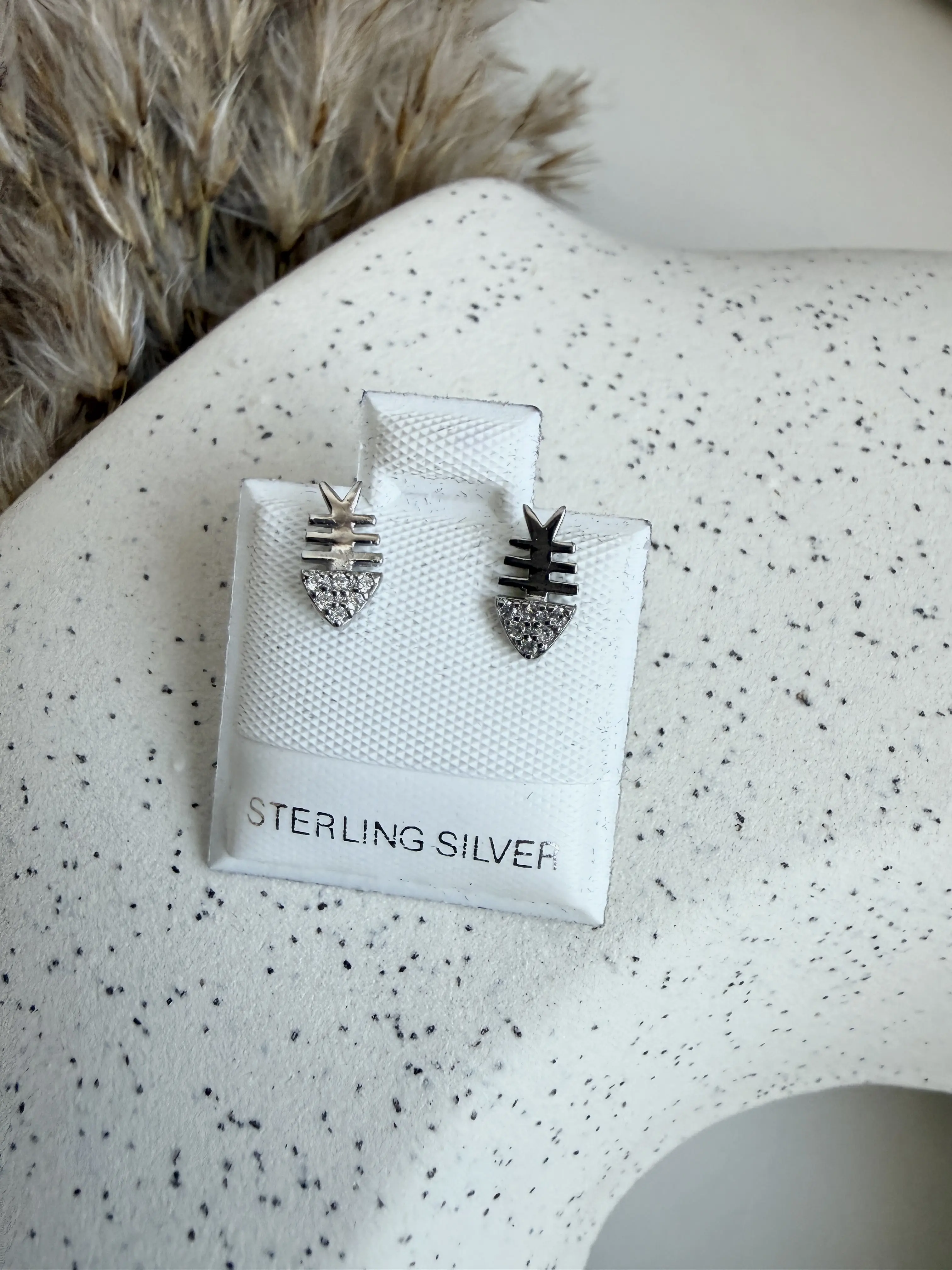 925 Sterling Silver Fish Earrings
