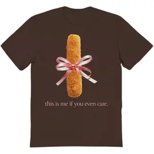 This Is Me If You Even Care Mozzarella Stick T-Shirt,Funny Graphic Tee,Casual Wear,Unisex Crew Neck Tee,Gift For Humor Fans,Gift For Him,Gift For Her