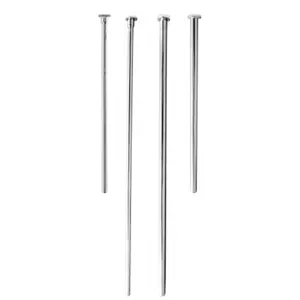 Westbrass  .38 in. x 20 in. Flat Head Toilet Supply Riser - Polished Chrome