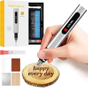 Engraving Pen, 5-Speed Adjustable Cordless Portable Engraver Pen Tool for Artists & DIYers, Beginner Friendly, Rechargeable, Engrave 60+ Surfaces, Free 33 Bits & Mastery Guide()