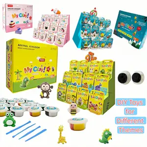 DIY Clay Craft Kit for Kids – 12 Color Non-Toxic Modeling Clay Set with Tools, Easy Sculpting Art Kit for Creative Play, Gifts for Boys & Girls