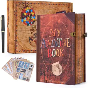 Our Adventure Scrapbook Hardcover Book - 144 Pages, 5.1 x 7 Inches  Embossed Cover photo book. Preserve Memories Photo Album for Travel, Anniversaries, Weddings,  Milestones (My Adventure)