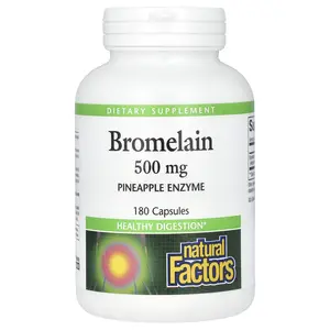 Natural Factors Bromelain, 500 mg, 180 Capsules