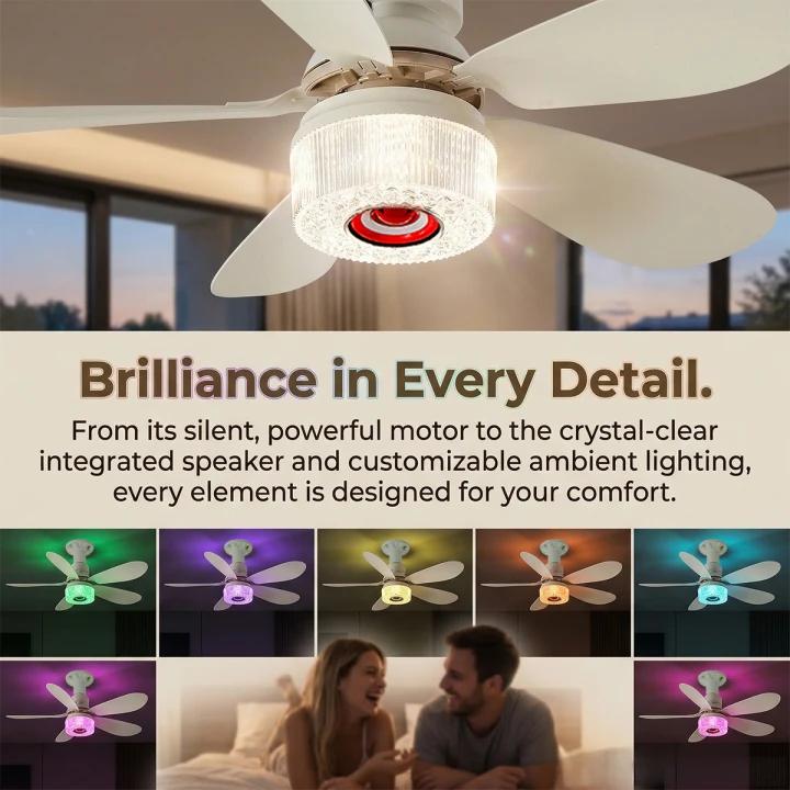 Smart Ceiling Fan with Lights and Bluetooth Speaker – 40W RGB Music Fan Light, Dimmable LED 3000K-6500K, Remote Control, for Living Room Bedroom Kitchen Covered Patio #HomeImprovement Smart Ceiling Fan with Lights and Bluetooth Speaker – 40W RGB Music Fan Light, Dimmable LED 3000K-6500K, Remote Control, for Living Room Bedroom Kitchen Covered Patio #HomeImprovement