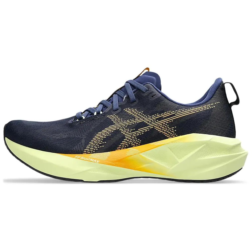 ASICS Novablast 5 Indigo Blue Amber Versatile Cushioned Breathable Low Top Running Shoes Men's 1011B974-402