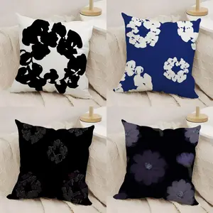 D-Denim T-Tears Pillow Case Double-Sided Printed Soft Short Plush Sofa Cushion Covers | Polyester & Breathable, Invisible Zipper, Mite-Resistant, Durable | Ideal for Sofa, Bedroom, Car & Kids Gift
