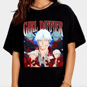 [Sale up to 50%] Girl Dinner Dante T-Shirt, Vintage Dante Devil May Cry Shirt