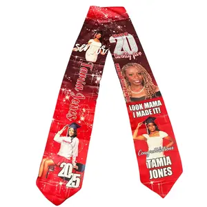Custom Photo Graduation Stole: Personalized Class of 2026 Sash, graduation gifts for her, graduation gifts for him