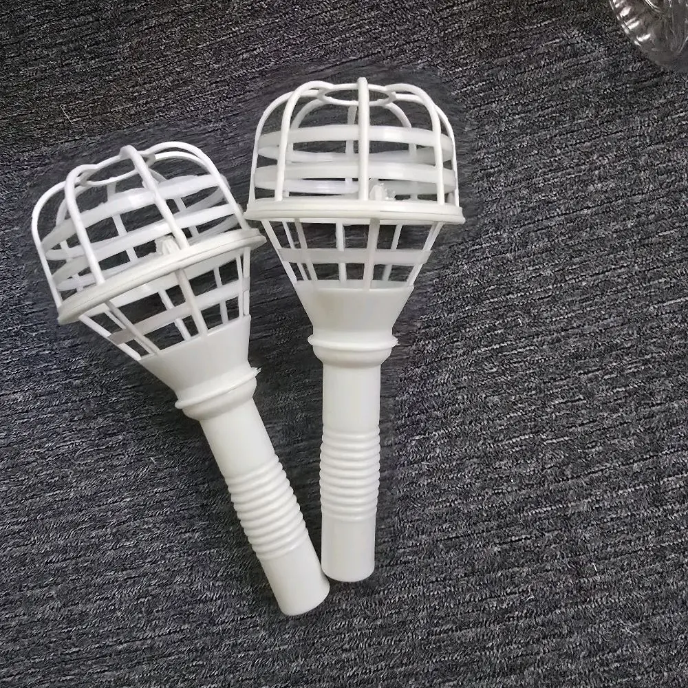 Floral Foam Cage Bouquet Holders, 2-Pack White Plastic Handheld Floral Arrangement Tools for Wedding, Event Decor