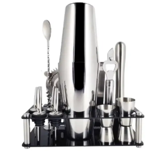 PURE VINTAGE Bartender Kit - 13 Piece Professional Bar Set