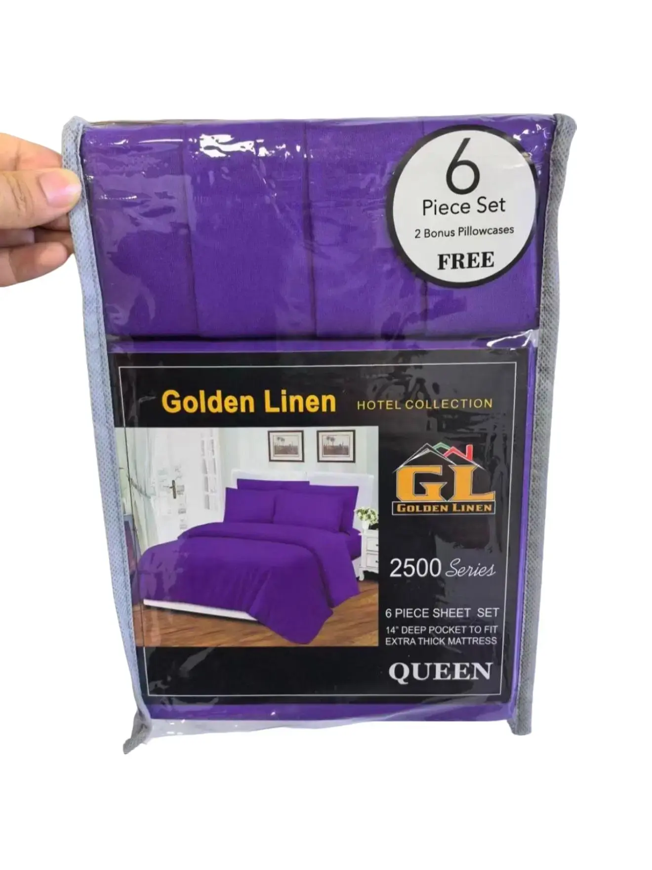 6 pc organic bamboo sheet set (king size)