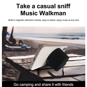 Magnetic Bluetooth-compatible Speaker, Wireless Audio System, Portable Design, Enhanced Bass and Clarity, Ideal for Home/car Use