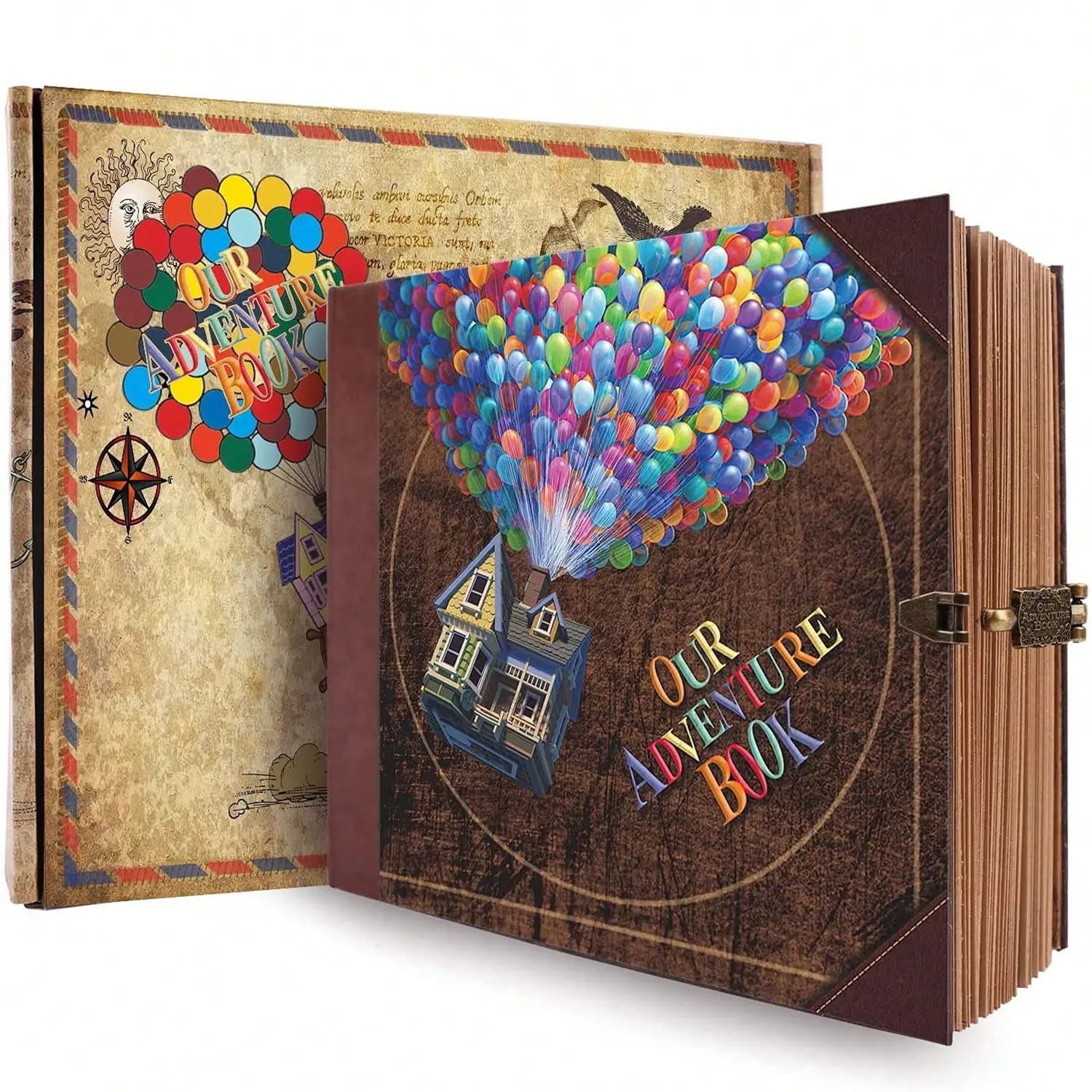 A Book Scrapbook Photo Album,Retro Style Embossed Letter Cover Travel Diary Journal Scrap Book Kit For Couples,Memory Book For Anniversary Wedding,Valentines Day Gifts