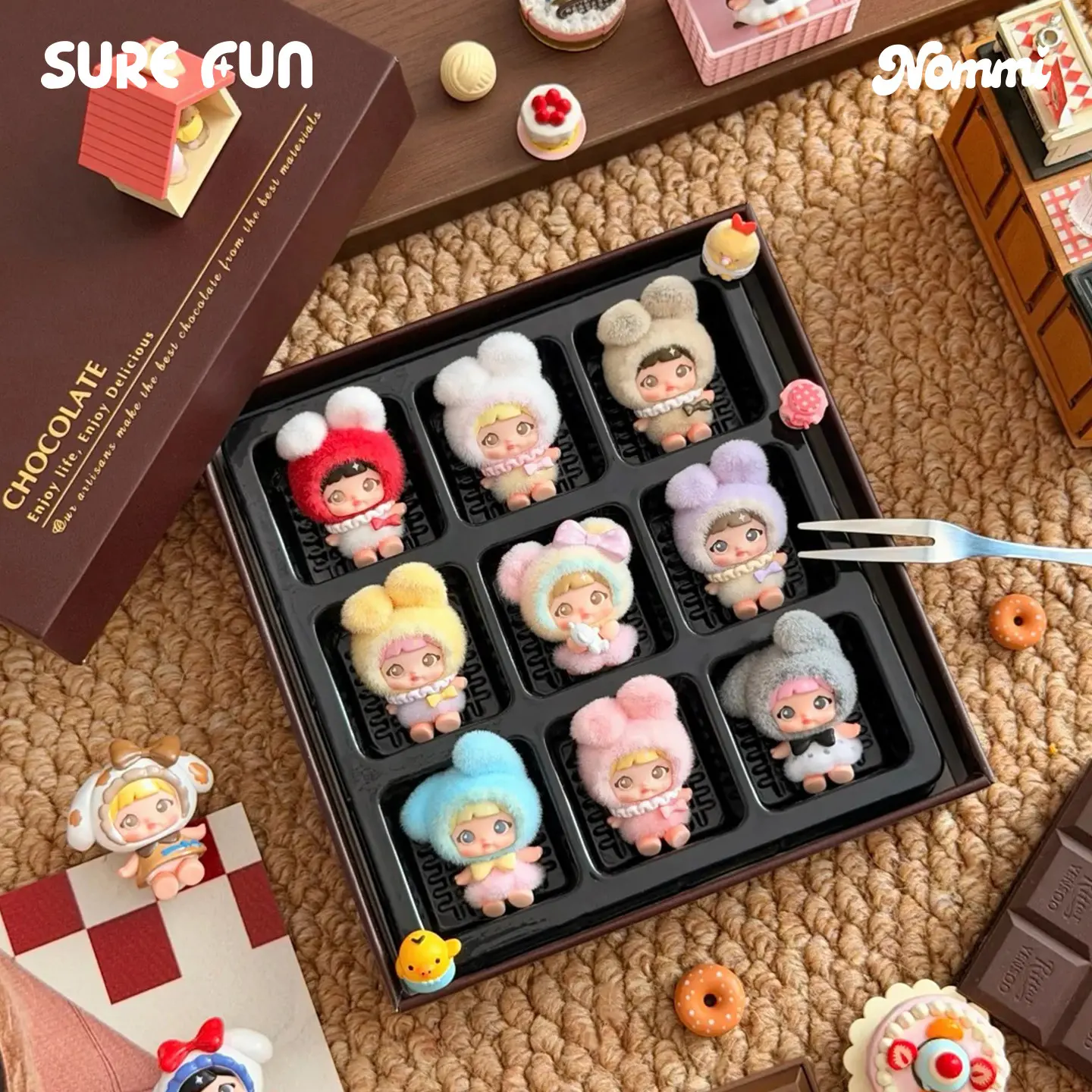 [TOPTOY] Nommi Sweetheart Plan Series Collectible Blind Pack Mini Figures, Cute Fun Collectible Blindbags, Perfect Holiday & Birthday Gift, Unique Home & Office Decor tiktokshopbacktoschool
