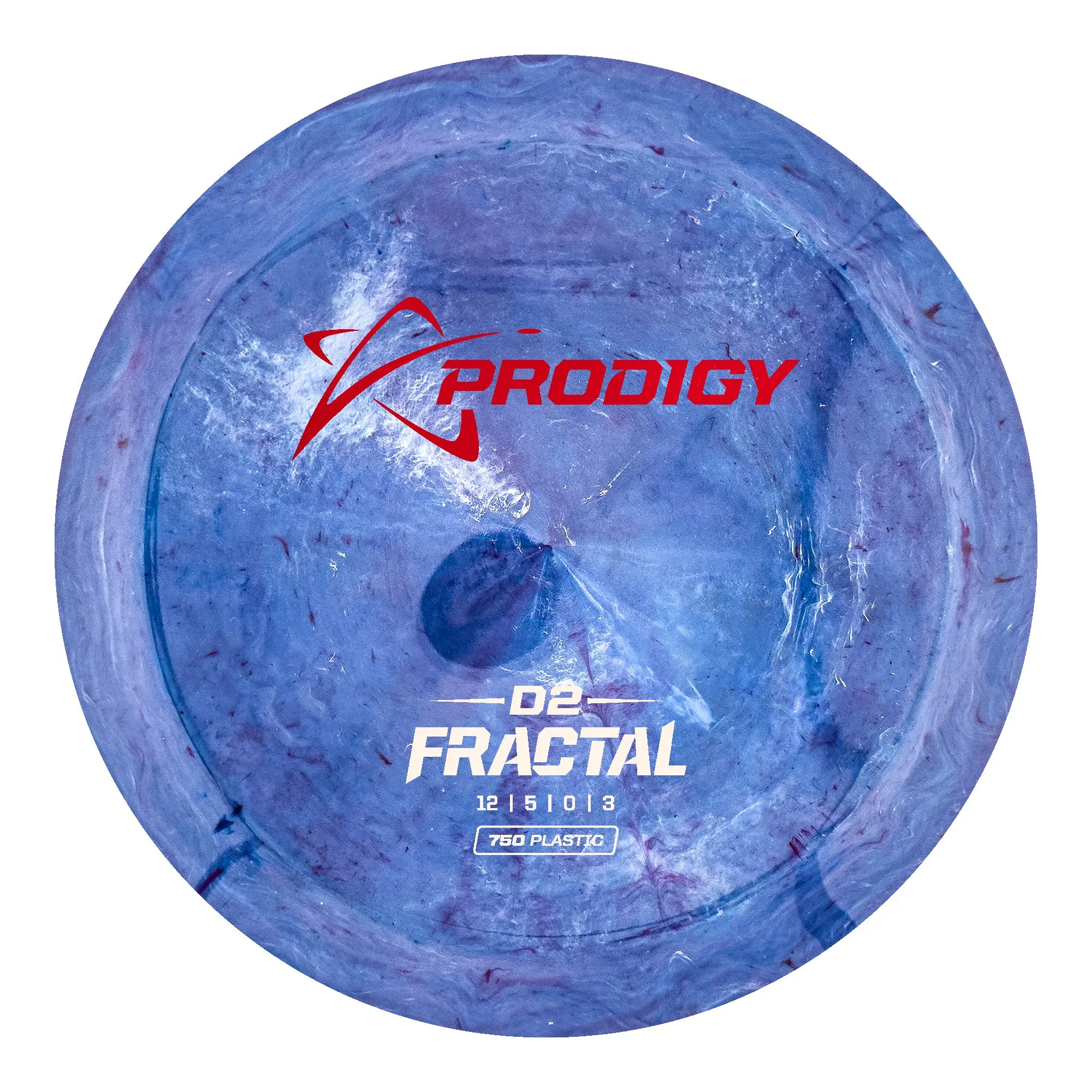 D2 Overstable Driver Disc in 750 Fractal Plastic - Designed for Strong Throwers with a Reliable Flight and Gentler Finish