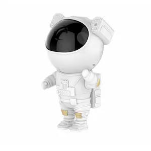 Astronaut starry sky projection lamp indoor atmosphere light ornaments starry sky lamp, projection angle can be adjusted arbitrarily, two timing modes, star twinkling, nebula change speed and brightness can be adjusted, 8 nebula color mode switch
