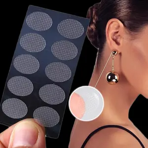 LUX-JEWEL - 1000Pcs Clear Invisible Earlobes Protective Stickers for Earrings Stretched Ear Lobes and Relieve Strain From Heavy Earrings