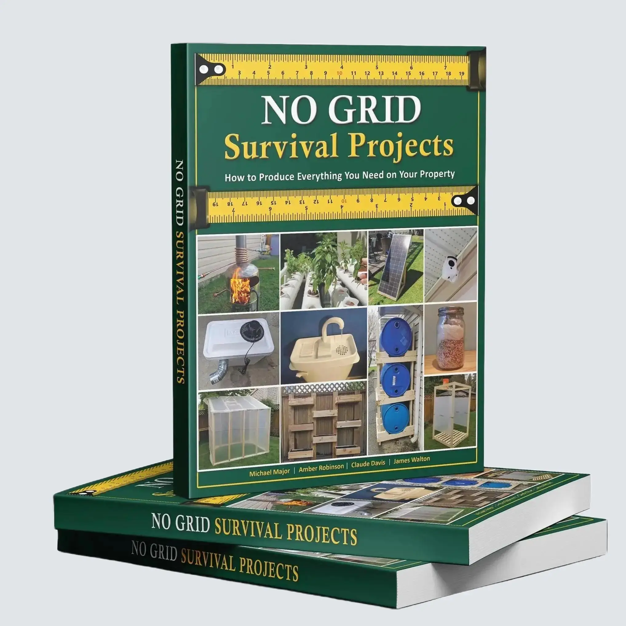 No Grid Survival Projects | SHTF Prepping, Off-grid Living & Homesteading Information | Survive a World without Electricity | 288 Pages Soft Cover
