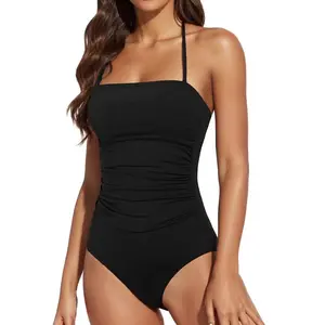 Swimwear For Women 2025Tankini Women Swimsuits Strapless Bandeau Bathing Suits Slimming Swimwear