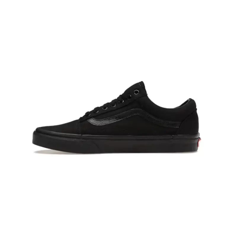 VANS Old Skool Classic Sports Shoes for Men, Black Suede and Canvas Low-Top Skate Style Footwear with Iconic Sidestripe, Trainer