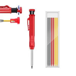 Carpenter Pencil  Carpenter Mechanical Pencils, Deep Hole Marker for Construction, Heavy Duty Construction Pencil, Woodworking Tool for Architect Marking