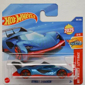 Street Shrieker Blue 20254 Hot Wheels Let's Race Short Card Collectible