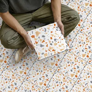 Warm Waterstone Tiles, Self-Adhesive, Thick Matte Waterproof, Easy Clean, Quick Space Transformation, No Renovation Needed