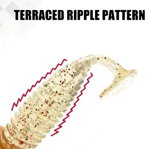 ANGRYFISH 10pcs 6cm/2.36in Soft Lure Paddle Tail Swimbait, Realistic Swimming Action, Boosts Bites, Strong Kicking Action for Swim Jigs & Underspins, Bass, Redfish, Trout, Snook, Walleye & More