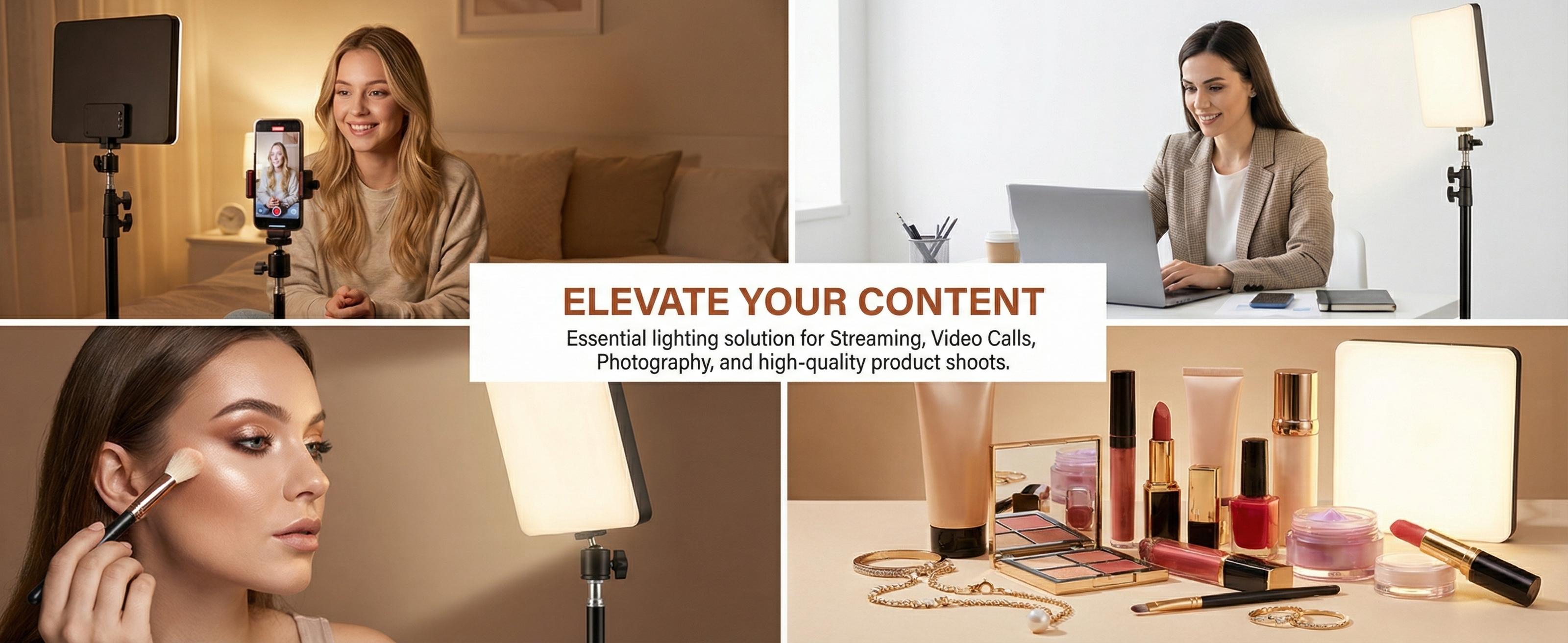 【Flash Sale】10" LED Fill Light, Square Light Panel with 63" Extendable Stand 3 Color 2200-3500K Studio Lighting for YouTube/TikTok/Instagram Content Creation, USB Powered, Soft light(1 pc)#SummerVibes 【Flash Sale】10" LED Fill Light, Square Light Panel with 63" Extendable Stand 3 Color 2200-3500K Studio Lighting for YouTube/TikTok/Instagram Content Creation, USB Powered, Soft light(1 pc)#SummerVibes