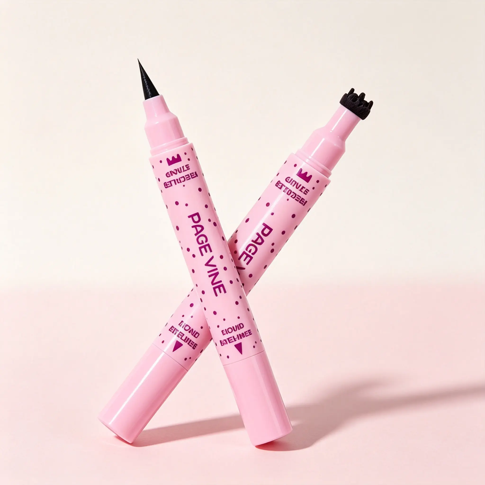 2 in 1 Crown Stamp Liquid Eyeliner, PAGE VINE Waterproof Long Lasting Black Eyeliner Pen, Easy Winged Eye Makeup for Beginners2 in 1 Crown Stamp Liquid Eyeliner, PAGE VINE Waterproof Long Lasting Black Eyeliner Pen, Easy Winged Eye Makeup for Beginners