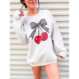 Checkered Cherries Graphic Top