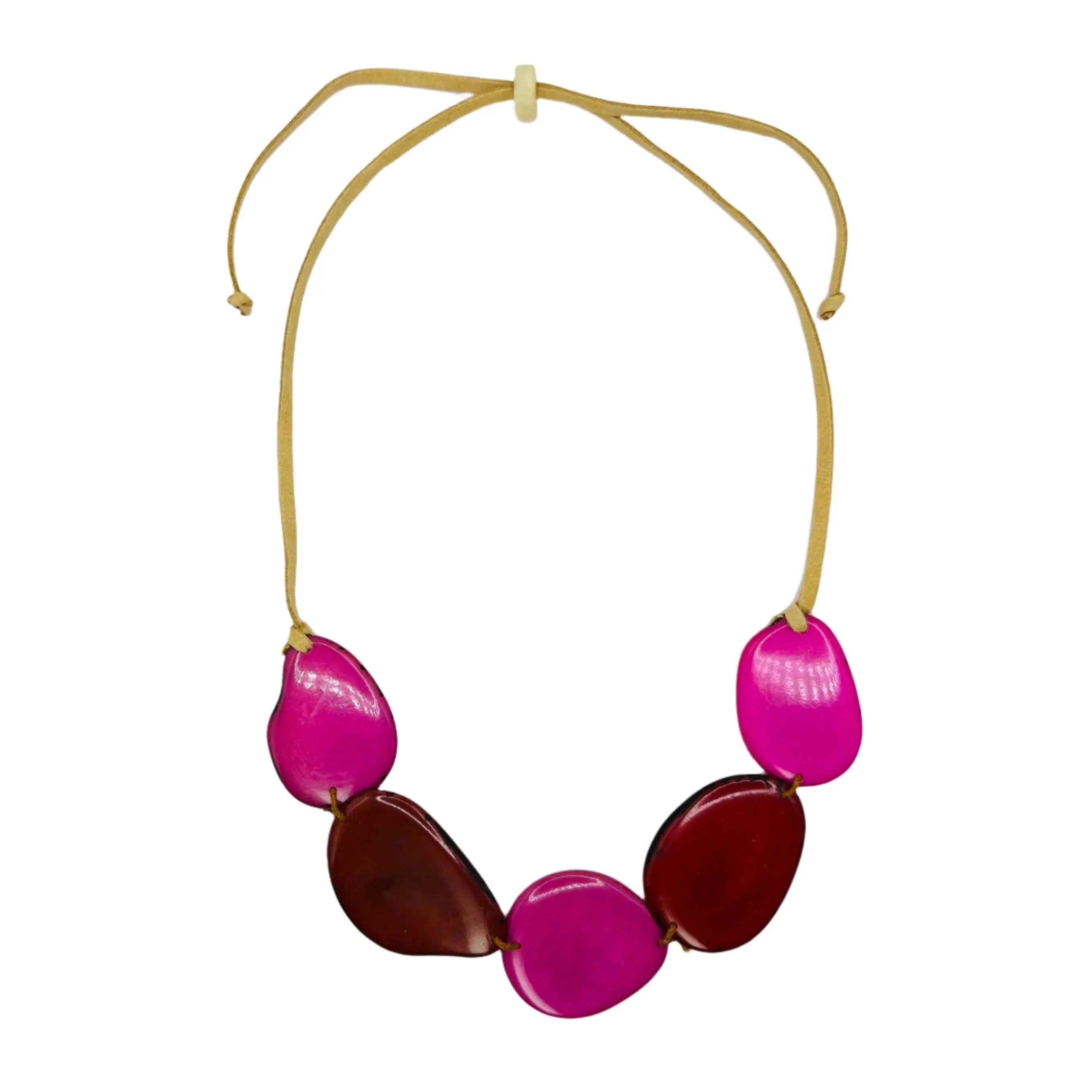 Villela Tagua Nut Necklace | Necklace for Women | Eco-Friendly Handmade Jewelry | Sustainable Necklace | Natural Vegetable Ivory Gift