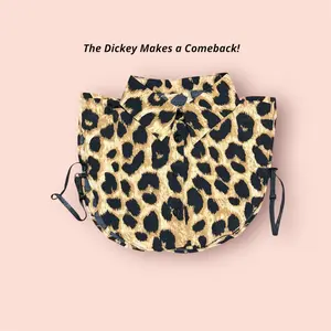 Leopard Print Dickey Collar | Women’s Layered Shirt Accessory