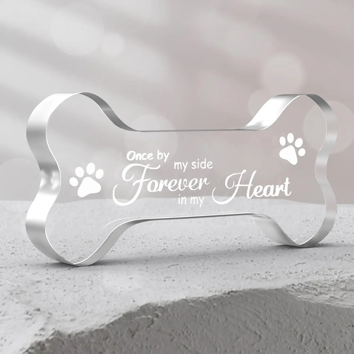 Glass  Memorial Gifts for Loss of , Pet Memorial  for Dogs, Loss of  Sympathy  for  Owner, Pet Bereavement Gifts Ideas, Personalized  Memory Keepsake for  Death