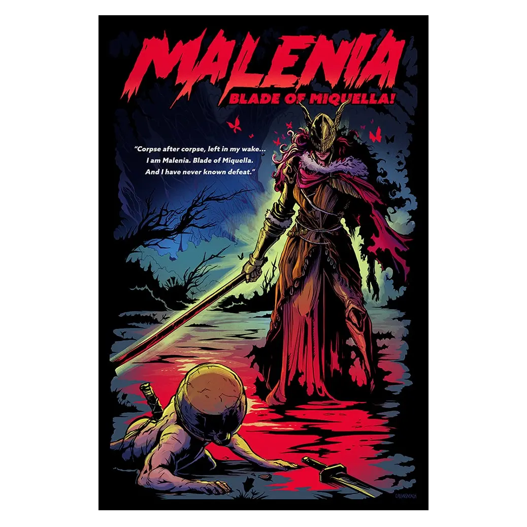 Malenia Blade Of Miquella Video Game Poster, Malenia Travel Gaming Posters Decor Photo