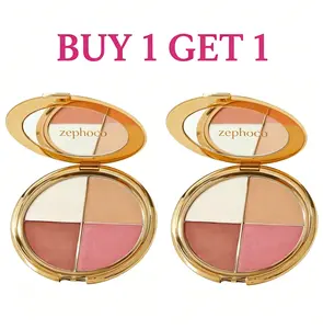 Buy 1 Get 1 zephoco Free eye & cheek palette - eyeshadow and highlighter makeup Shimmer