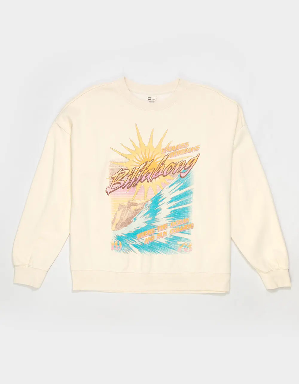 BILLABONG Echo Womens Oversized Crewneck Sweatshirt