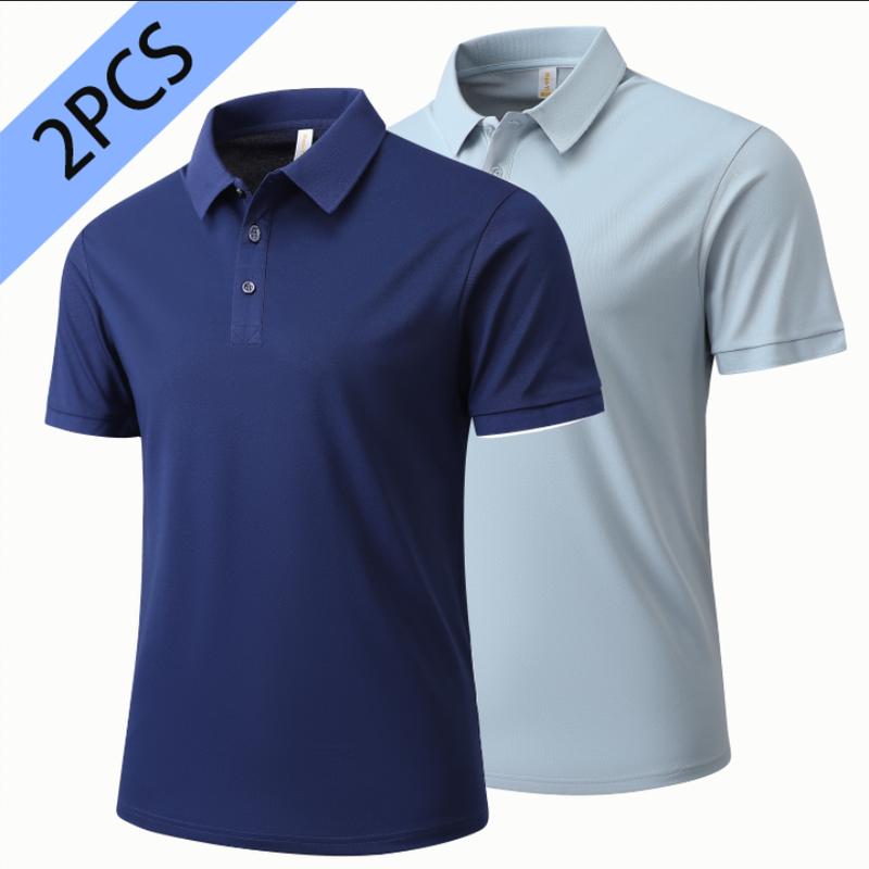 2PCS 2026 New 8688 Short Sleeve Polo Shirt 180g Group 180g Top