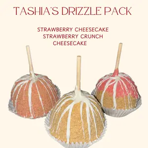 TASHIAS DRIZZLE 3 PACK: Strawberry Cheeecake, Strawberry Crunch, and Cheesecake