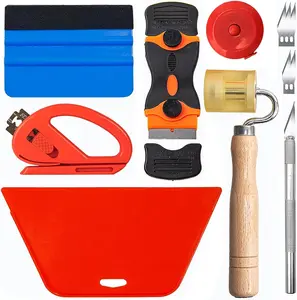 Art3D Multi-Function Wallpaper Smoothing Tool Kit for Peel and Stick Contact Paper, Vinyl, Window Film, and Car Wrap Applications Art3d