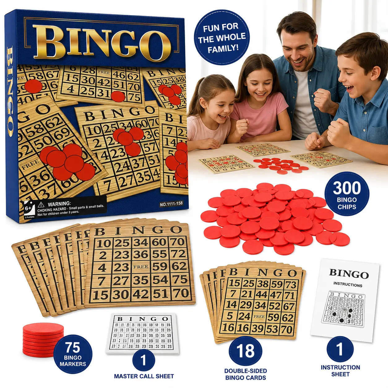 Classic Bingo Family Game Set Classic Bingo Family Game Set