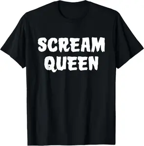 100% cotton Unisex Scream Queen Punk Goth Horror Movie Fan T-Shirt