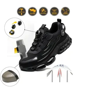 safetrek Steel Toe Shoes for Men Women Composite Toe Work Sneakers Indestructible Safety Tennis Shoes Lightweight Breathable Construction Sneakers Puncture Proof Air Cushion Ergonomic Design