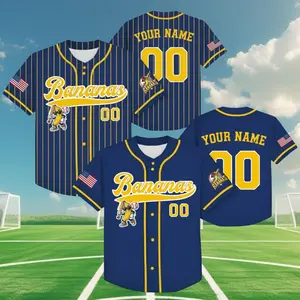 Personalized Bananas Team Baseball Jersey, Funny Bananas Jersey, Let's Go Bananas Jersey, Custom Team Name Number, Gifts For Savannah Fan