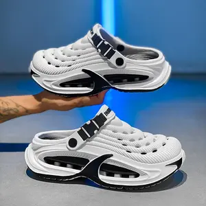 2026 New Hole Shoes Men's Dirt-Resistant Thick-Sole Non-Slip Deodorant Quick-Drying Comfortable Beach Cool Slippers