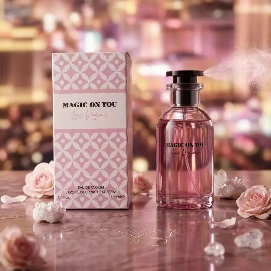 Magic On You Las Vegas Eau de Parfum for her, 3.4fl.oz 100ml - Unleash Your Charisma. Refreshing Floral EDP for Day or Night