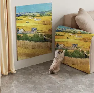 Cat Scratch Board Wall Art - Durable Wall-Mounted Design for Cat Owners - Perfect for Living Rooms & Bedrooms - Versatile Scratch Board for Various Cat Breeds