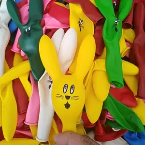 Rabbit Head Balloon, Cute Animal Party Decoration, Perfect for Birthdays, Parties, and Events, Fun and Festive Air Fill Only