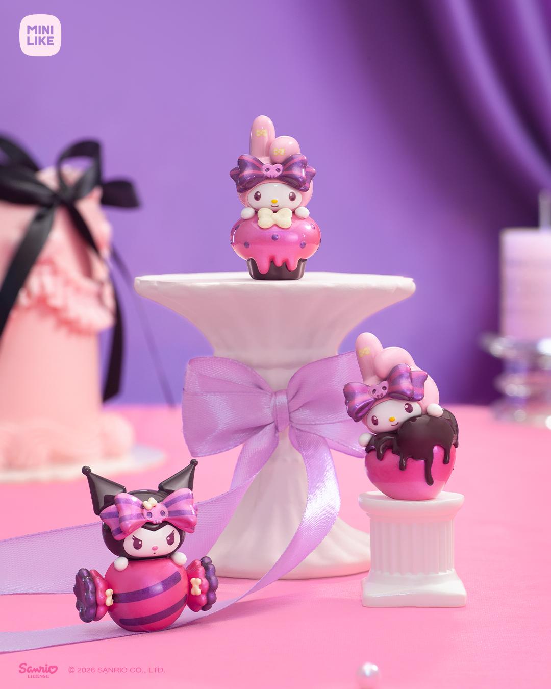 Sanrio My Melody Kuromi Blind Box Sweetheart Series Cute Kawaii Mini Figures Collectible Gift Toy